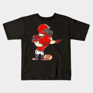 Rugby American Football Sport USA Gridiron Football Gift Kids T-Shirt